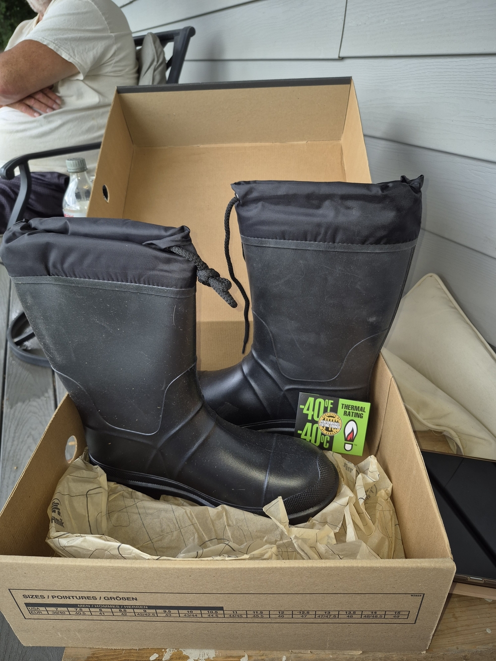 Kamik Black Insulated Rain & Snow Boots